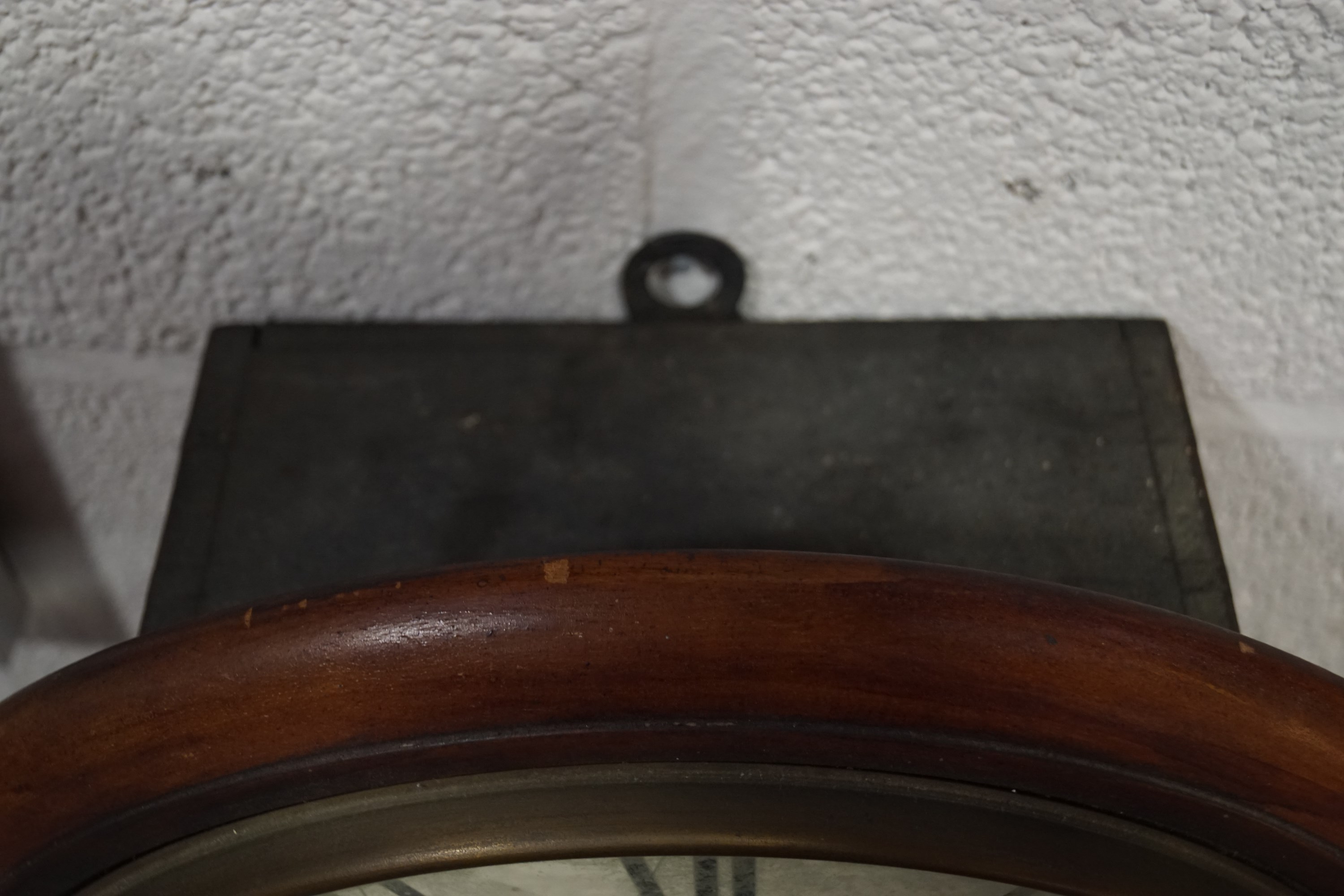 A mahogany cased wall clock by R F Davis of Plymouth, of circular form, - Image 3 of 5