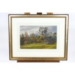 Sir Robert Collier, Landscape, watercolour, inscribed label verso from original mount,