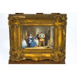 George Cattamole, watercolour, in heavy gilt frame, monogrammed lower right, 1836,