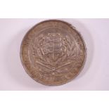 A silver golf medal 'Rye Golf Club', now fashioned as a belt buckle,