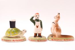Carlton ware advertising for Guinness, a man in a Guinness apron with a joey in the pocket,