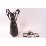 A W M F inkwell and two handled vase,