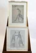 Two prints titled an Oxford memory 1890,