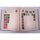 Six stamp albums containing a Worldwide collection (three quite full)