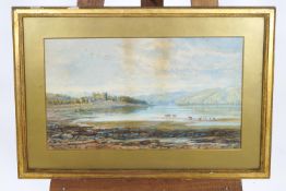 English School, late 19th century, Dunstaffnage Castle, Castle Oban, watercolour,