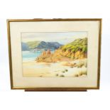 Clifford George Blampied (1875-1962) Coastal landscape, watercolour, signed lower right,