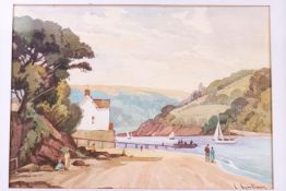 I Mortimer, West Country scene, watercolour, signed lower right,