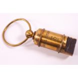 A brass 'Titanic' Whistle,