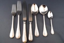 An extensive group of Roberts and Belk electroplated Hester Bateman pattern place settings