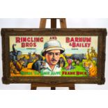 David Hall, Ringling Bros and Barnum & Bailey, oil on canvas, signed lower left,