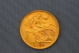 A half Sovereign,