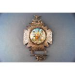 An Order of Foresters breast star set with the crest of a Stag's head in a ducal coronet,