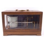 A hardwood cased barograph by Casella of London,