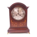 An early 20th century eight day mantel clock,
