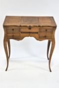 A French style ladies mahogany dressing table,