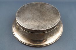 A silver jewel casket of lowered capstan form,