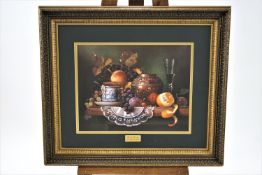 Raymond Campbell, Still Life with fruit, framed print,