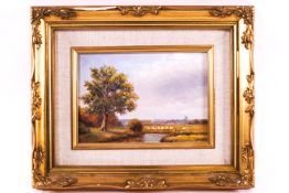 James J Allen, 'Summer near Runham, Norfolk,' oil on board, signed lower right,