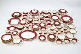 An extensive Wedgwood porcelain dinner service in the Vlander pattern,