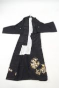 Four printed silk Japanese kimono's,