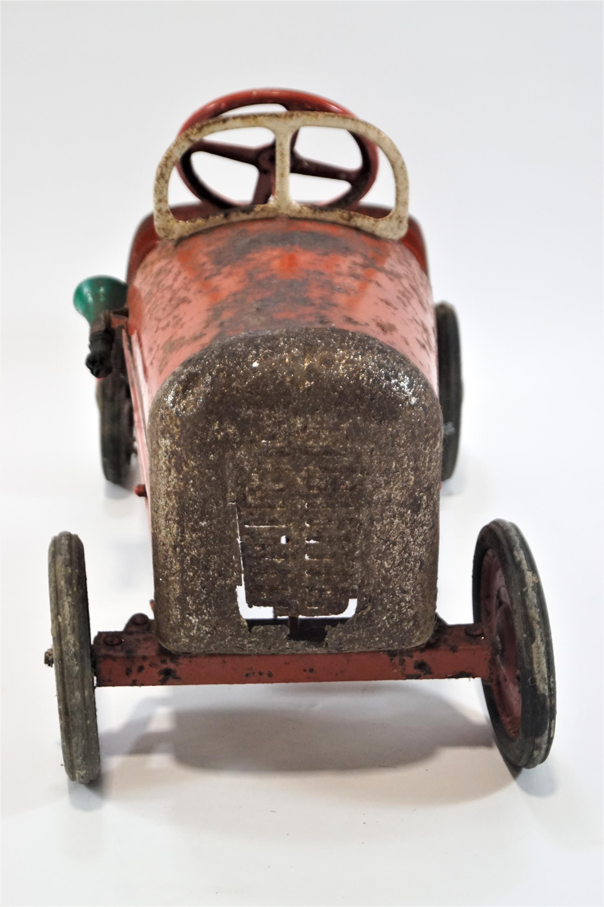 A child's tin toy red finished pedal car, the 'Royal Prince', by Triang, - Image 2 of 2