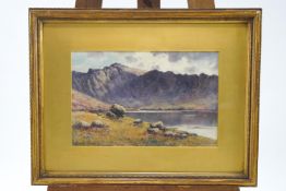 Warren Williams, mountainous landscape, watercolour, signed lower left,