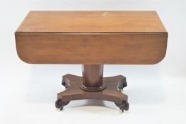 A William IV mahogany Pembroke table,