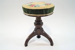 A Victorian piano stool,