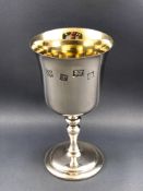 A silver goblet for the 1977 Silver Jubilee,