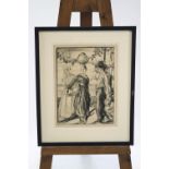 Madeleine Wells, The Provencale Water Carrier, lithograph, signed lower right,