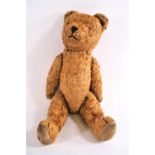 A 1950's plush Teddy Bear with articulated limbs,