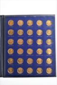 The Franklin Mint 1970 England World Cup coin collection from Esso, in a blue Folio,