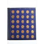 The Franklin Mint 1970 England World Cup coin collection from Esso, in a blue Folio,