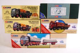 Five Corgi classics : two delivery trucks No 09801 and 12401,