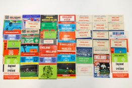 A collection of over 80 England football programmes, 1950's and more recent,