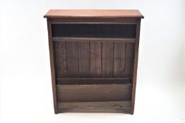 A 19th century mahogany standing bookcase, with adjustable shelves, 109cm high,