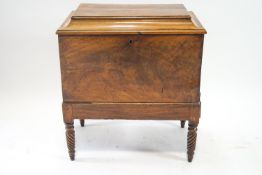An early nineteenth century mahogany cellarette,