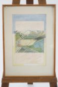 John Doubleday, Landscape reduced, pencil and gouache, signed and dated 1967 upper right,