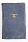 Mein Kampf (in German), 1943, blue bound in cloth,
