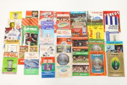 Eighty Big Match football programmes, 1950's and more recent, including Cup Finals,