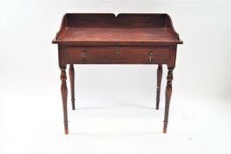 A 19th century painted pine wash stand,