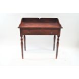 A 19th century painted pine wash stand,