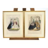 A pair of 19th century French fashion plates,