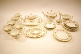 A Wedgwood 'Mirabelle' pattern six setting tea service,