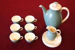 A Royal Doulton coffee service for six place settings,