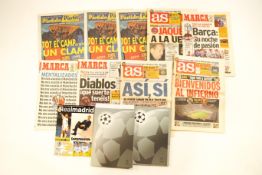 Football : Champions League, 2000, Barcelona v Chelsea Media guide, Spanish Paper (5),