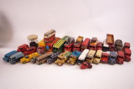 A collection of play worn DInky lorries