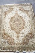 A large machine woven carpet,