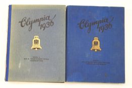 A pair of hard back editions : Nazi Germany, Berlin Olympics 1936; cigarette cards,