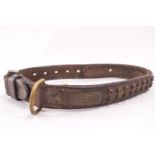 Of local interest, a 19th century studded leather mastiff collar